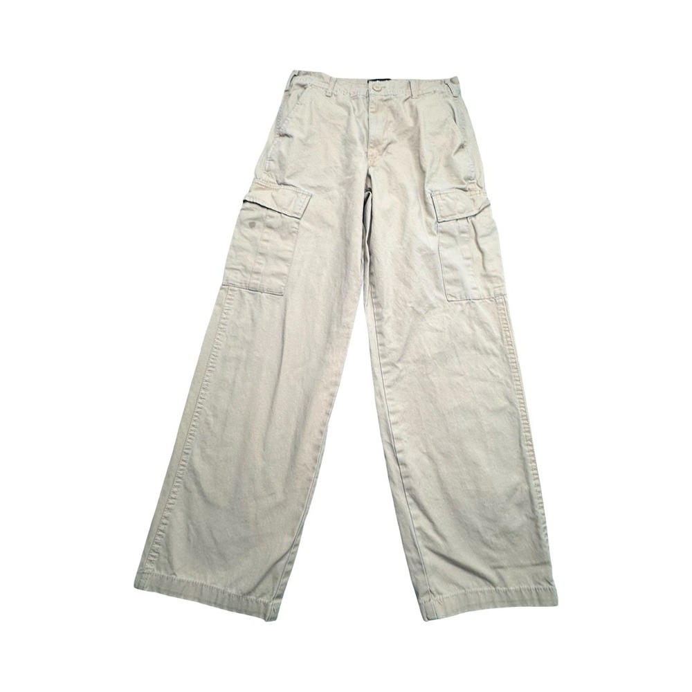 RSQ Cargo Pants Mens 28x30 Tan Loose Fit Wide Leg Utility Streetwear Gorpcore